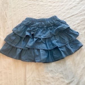 NWOT Hanna Andersson Chambray Denim Scooter Skirt